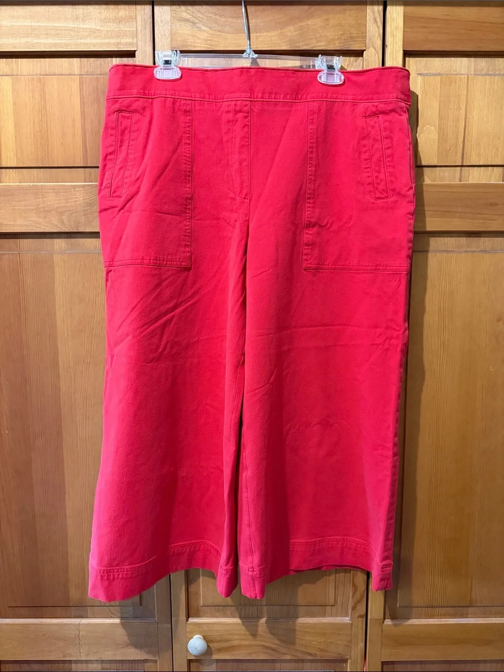 SPANX Red Wide Leg Pants - Picture 5 of 8